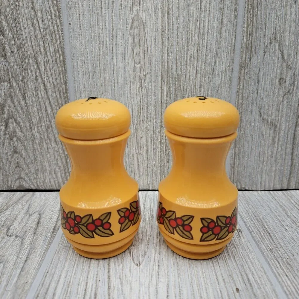 Vintage 70's Emsa Lot MCM Retro Mod Cream‎ Sugar Butter Salt Pepper W. Germany
